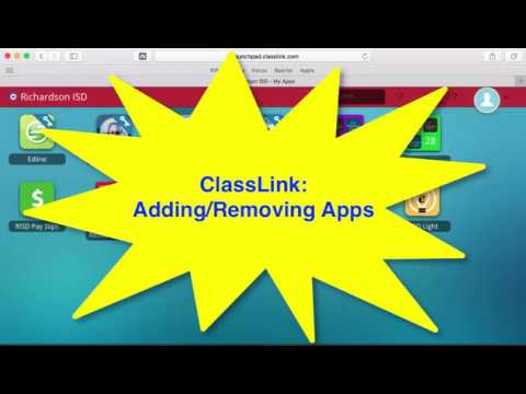 Classlink Adding And Removing Apps Risd