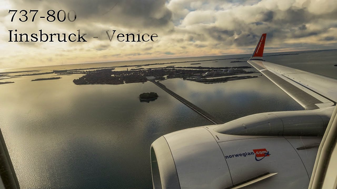PMDG 737 Innsbruck - Venice quick edit | Microsoft Flight Simulator 2020 | 4K | RTX2060