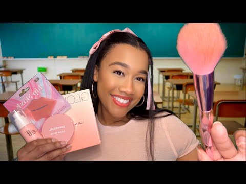 ASMR Girl Who’s Obsessed with Baby Pink Gives You a Makeover *She's Preppy 🌸 Personal Attention ASMR
