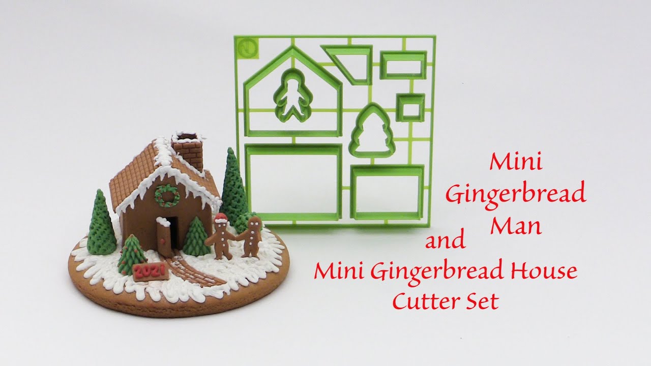 Mini Gingerbread Man & House Cutter Set