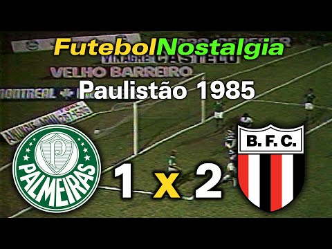 Palmeiras 1 x 2 Botafogo-SP  - 03-07-1985 ( Campeonato Paulista )