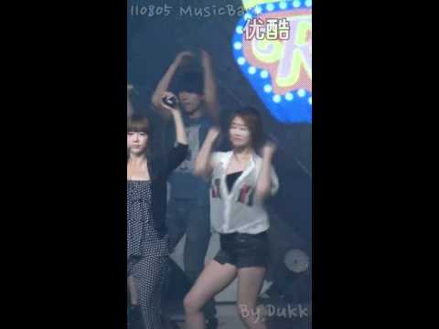 [Fancam] 110805 Music Bank - Roly-Poly Rehersal (Jiyeon)