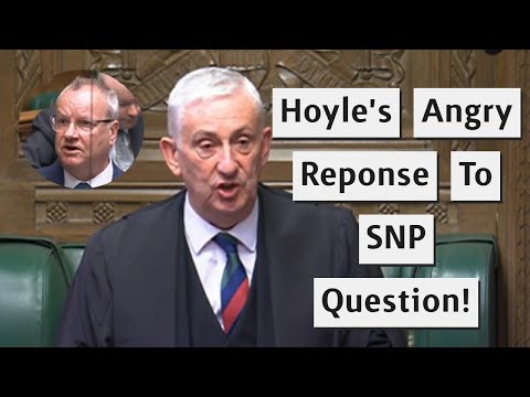 Speaker Of The House's Angry Response To SNP MP's Question!