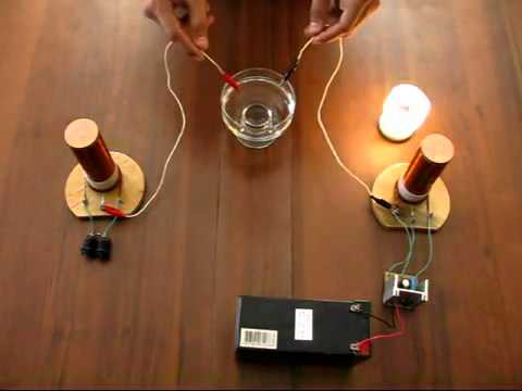 Experiment with two identical Tesla coils