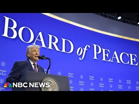 Watch: Trump’s full remarks at the ‘Board of Peace’ signing ceremony