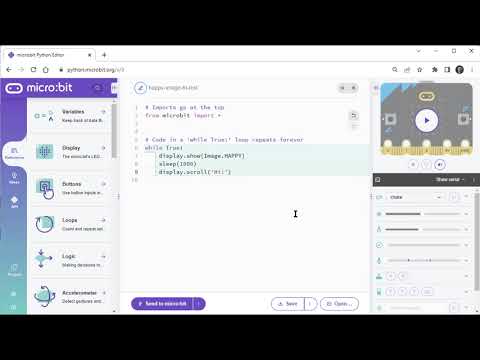 Save Edit Scripts With Microbit Python Editor V3