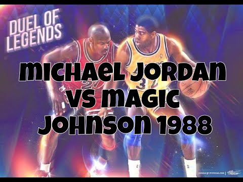 Michael Jordan Highlights Reaction vs Magic Johnson 1988