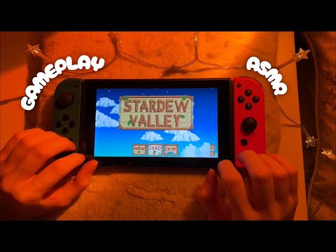 ASMR Cosy Stardew Valley gameplay🕯️🌾 (Nintendo switch sounds, whispers)  