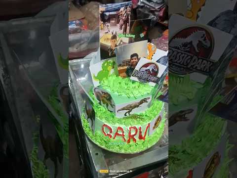 #1.5 kg#cake #dinosaur theme theme cake #7 th birthday boy #checkplaylist #photos#garv birthday #