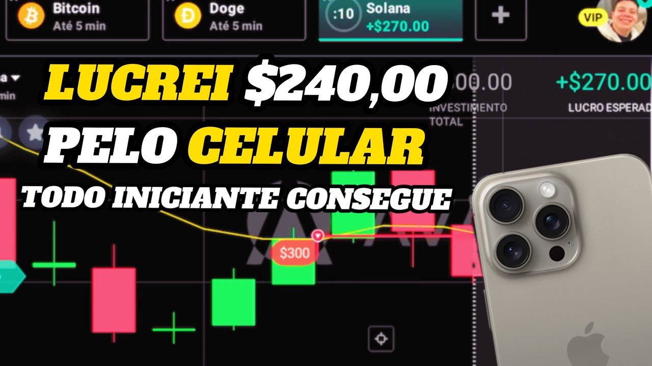 OPÇÕES BINÁRIAS - ESTRATÉGIA QUE USO PRA OPERAR PELO CELULAR #opçõesbinárias #avalon #iqoption
