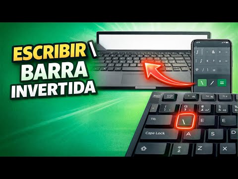 COMO ESCRIBIR EL SIGNO DE BARRA INVERTIDA \ EN PC, LAPTOP Y CELULAR