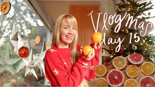 Orange & Clove Garland (Homemade) & Gift Wrapping 🎄❤️✨| VLOGMAS DAY 15