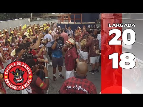 Bateria Dragões da Real 2018 - Largada - Apoteose Visita Anhembi