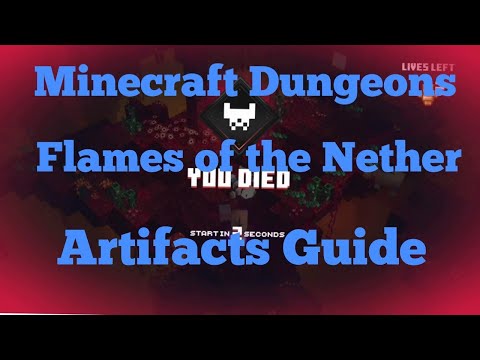 Minecraft Dungeons Flames of the Nether Artifacts Guide