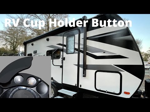 Thomas Payne magnetic RV cup holder button guard used in a Grand Design 17MKE