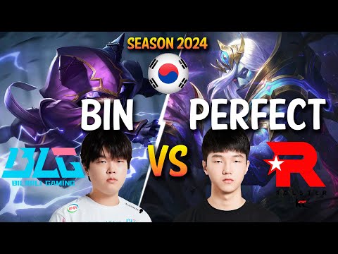 BLG Bin vs KT PerfecT - Bin KENNEN vs Perfect VLADIMIR Top - Patch 14.1 KR Ranked | lolrec