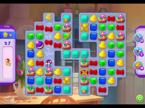 HomeScapes Level 7702 no boosters (14 moves)