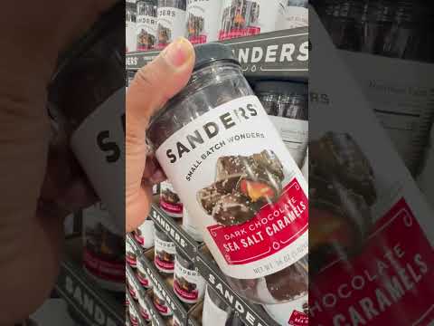 Costco Store Shopping 🛍️ for Sanders Dark Chocolate Sea Salt Caramel Candies 🍭 Delicious 😋