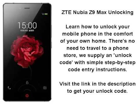 Unlock ZTE Nubia Z9 Max - SIM Network Unlock PIN