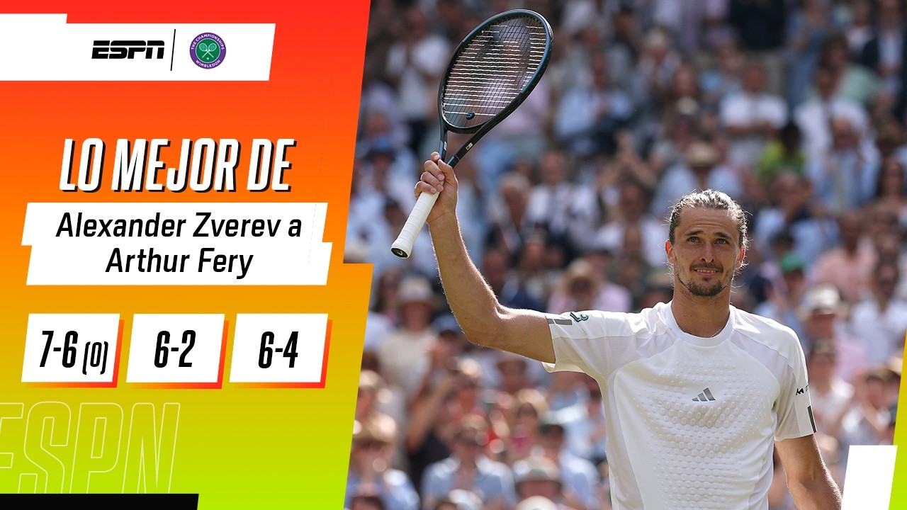 FINALISTA: ZVEREV TACHÓ A FERY EN SETS CORRIDOS E IRÁ POR EL TÍTULO EN WIMBLEDON | RESUMEN