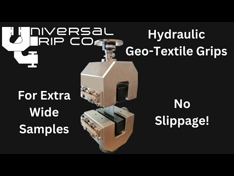 High-Strength Hydraulic Geo-Textile Tensile Grips for ASTM D4595