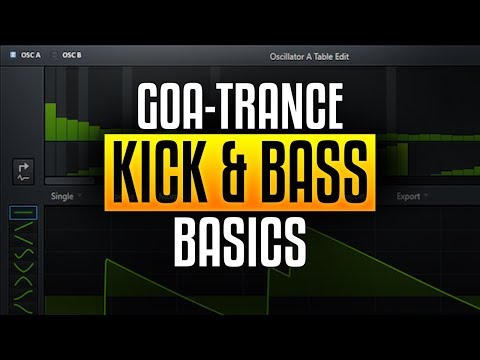 Creating Goa-Trance 1 - The Kick and Bass, how it differs from traditional Psy-Trance
