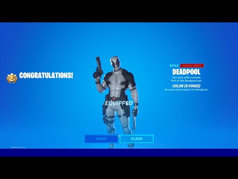 Fortnite - How To Get WHITE DEADPOOL "X-FORCE" SKIN Variant! (TUTORIAL)