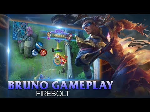 UNSTOPPABLE FIREBOLT BRUNO INSANE CRIT DAMAGE | BRUNO ONE HIT BUILD🔥2021 by [ Houv. ] | MLBB