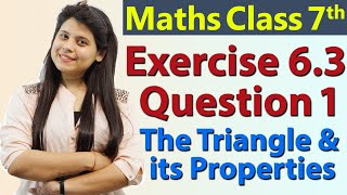 Download Lagu Q 1, Ex 6.3 - The Triangle and its Properties - Chapter 6 - Maths Class 7th - NCERT Thumbnail