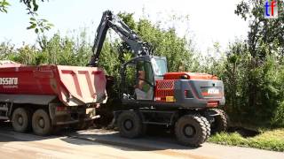 preview picture of video 'Atlas 150W Mobil Excavator / Mobilbagger, Leutenbach, Germany, 04.08.2014.'