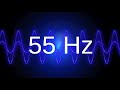 55 Hz clean pure sine wave BASS TEST TONE