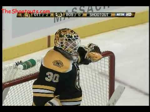 Antoine Vermette (OTT) vs. Tim Thomas (BOS) Shootout November 4, 2007