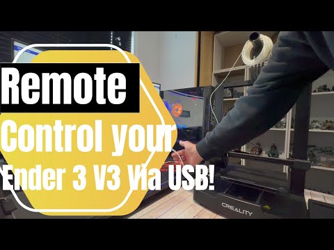 Connecting an Ender 3 V3 SE printer to your computer or home network via  USB port and why to do it.