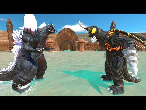 Space Godzilla vs Megalon - Animal Revolt Battle Simulator