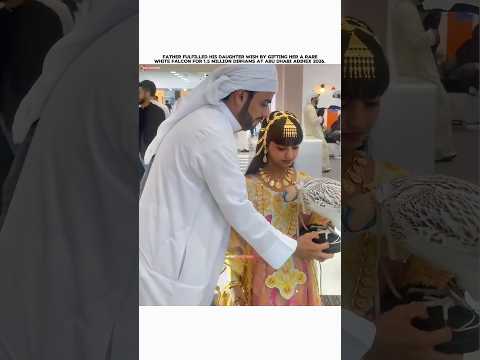 Father Gifted His Daughter The Most Expensive White Falcon 🙏🥰 #RareFalcon #WhiteFalcon #trending