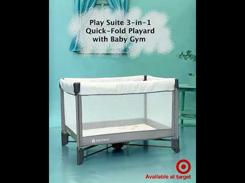 Fold, pack & go in seconds ⏱️ The Baby Trend Play Suite 3-in-1 Quick-Fold Playard  #babygear