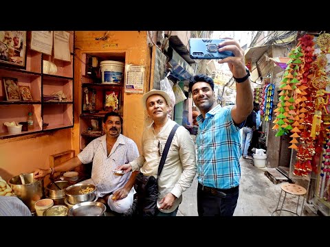 Comida de rua mais popular em Old Delhi! Padam Chaat, Lotan Chole Kulche, Hazari Lal Khurchan | Ep 2