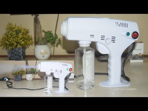 Blue ray disinfection nano spray gun review and use. Most powerful for spray gun corona pandemic Video