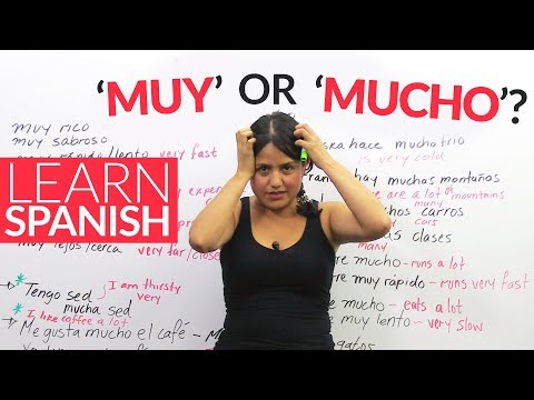 Learn Spanish – MUY or MUCHO? Video