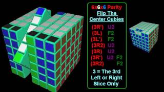 6x6x6 Parity Error #5 Flip 1 edge