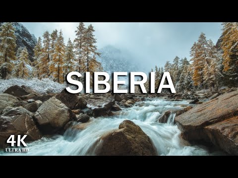 FLYING OVER SIBERIA (4K UHD) - Relaxing Music Along With Beautiful Nature Videos - 4K Video HD
