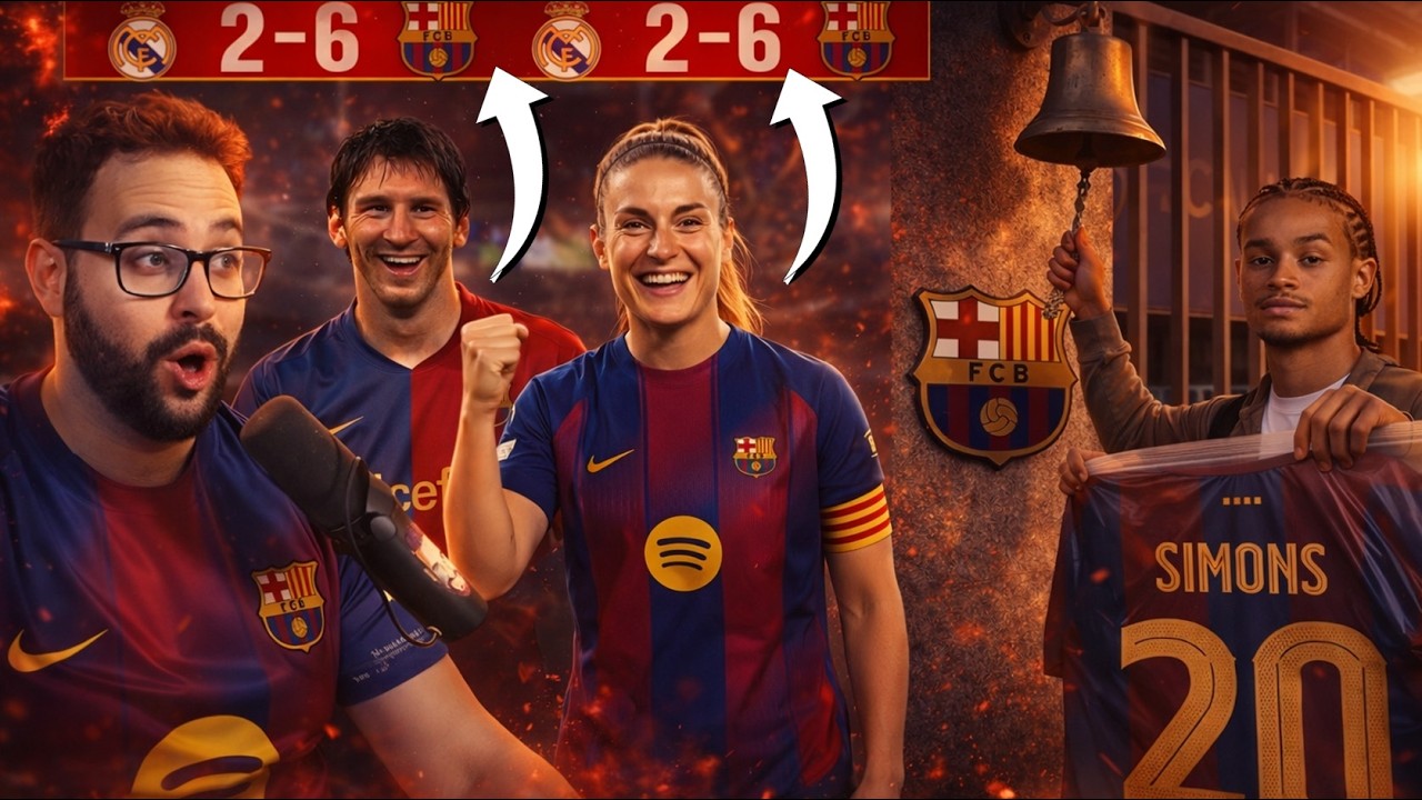 🚨El BARÇA le VUELVE a METER un 2-6 al MADRID - XAVI SIMONS se OFRECE al BARÇA ¡40 MILLONES?