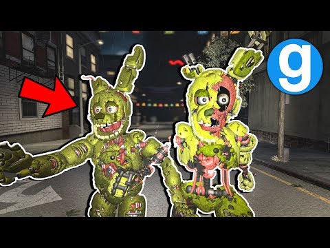 Scary Ignited Springtrap Early Acess Pill Pack! Garry's Mod Gameplay Five Nights at Freddy's