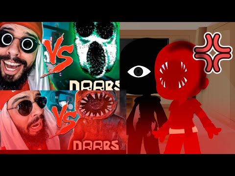 Poppy playtime e rainbow friends react to Mussoumano Vs Figure do doors Ambush do doors (roblox)