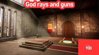 God rays and guns - Target runner game
