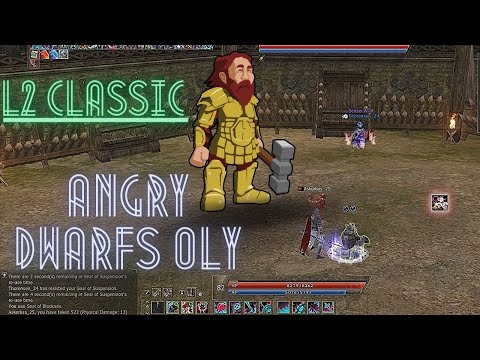 Lineage 2 Classic Olympiad Gameplay Fat Short Dwarfs Can't Be Stopped