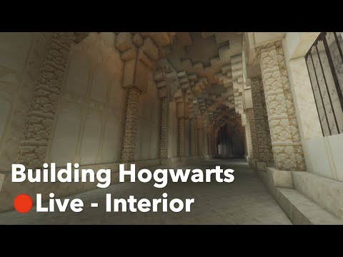 🔴 Minecraft Hogwarts Live - Interior!