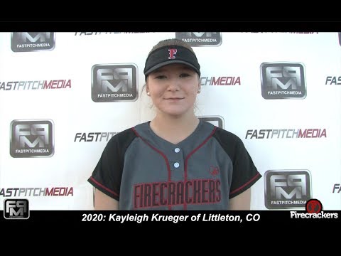 2020 Kayleigh Krueger Pitcher Softball Skills Video - Colorado Firecrackers Gale