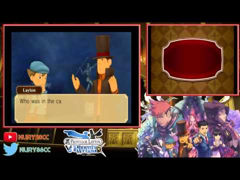 [Nurygamer] Professor layton vs Phoenix wright(livestream)