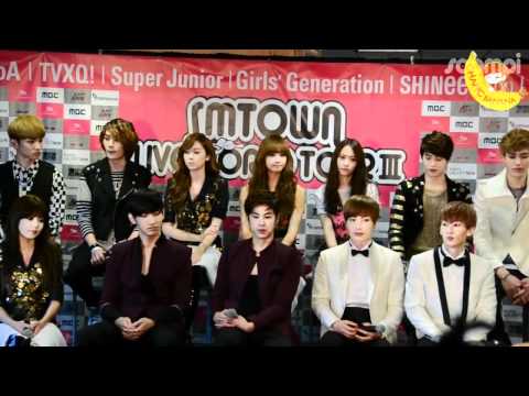 [Vietsub] SMTown Live World Tour III in Los Angeles - Press Conference [Part 1/2]